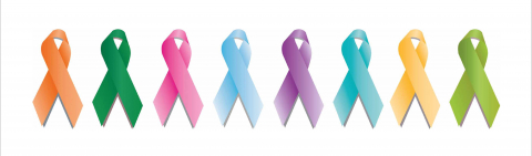 Wstążki - symbole walki z rakiem
