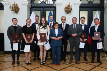 Our students received scholarships from the hands of the Minister of Health