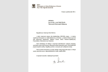 List od rektora Uniwersytetu im. Adama Mickiewicza w Poznaniu z okazji inauguracji roku akademickiego 2025/2026