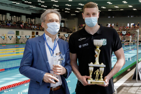 Olympian Konrad Czerniak wins the Medical University of Warsaw Rector's Cup 